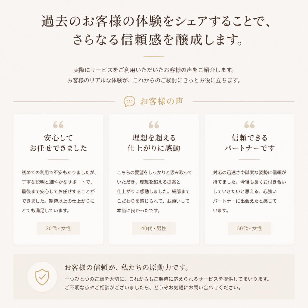 お客様の声