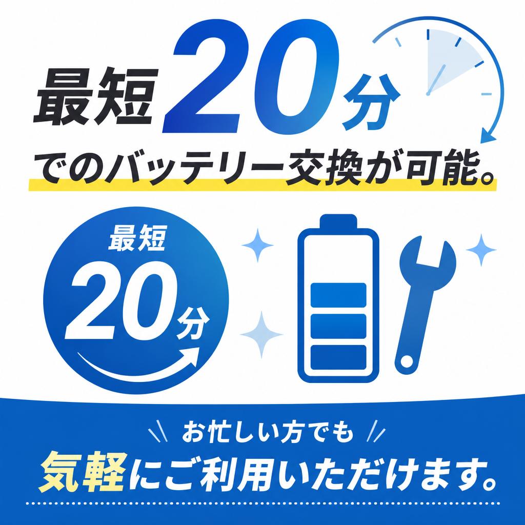 短時間でのサービス提供