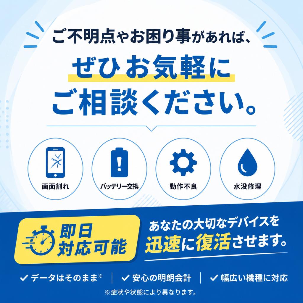今すぐお問い合わせを！