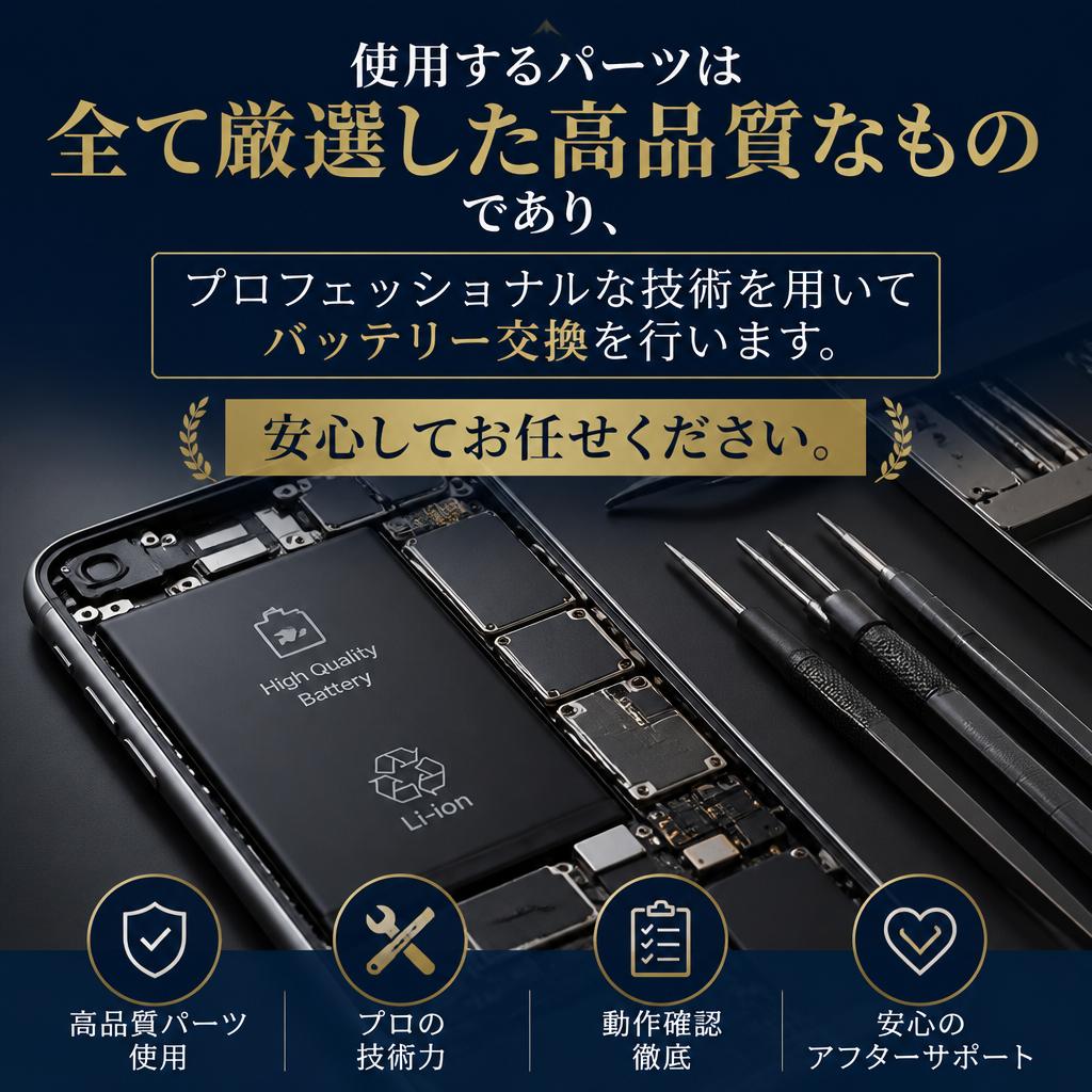 高品質なパーツと技術