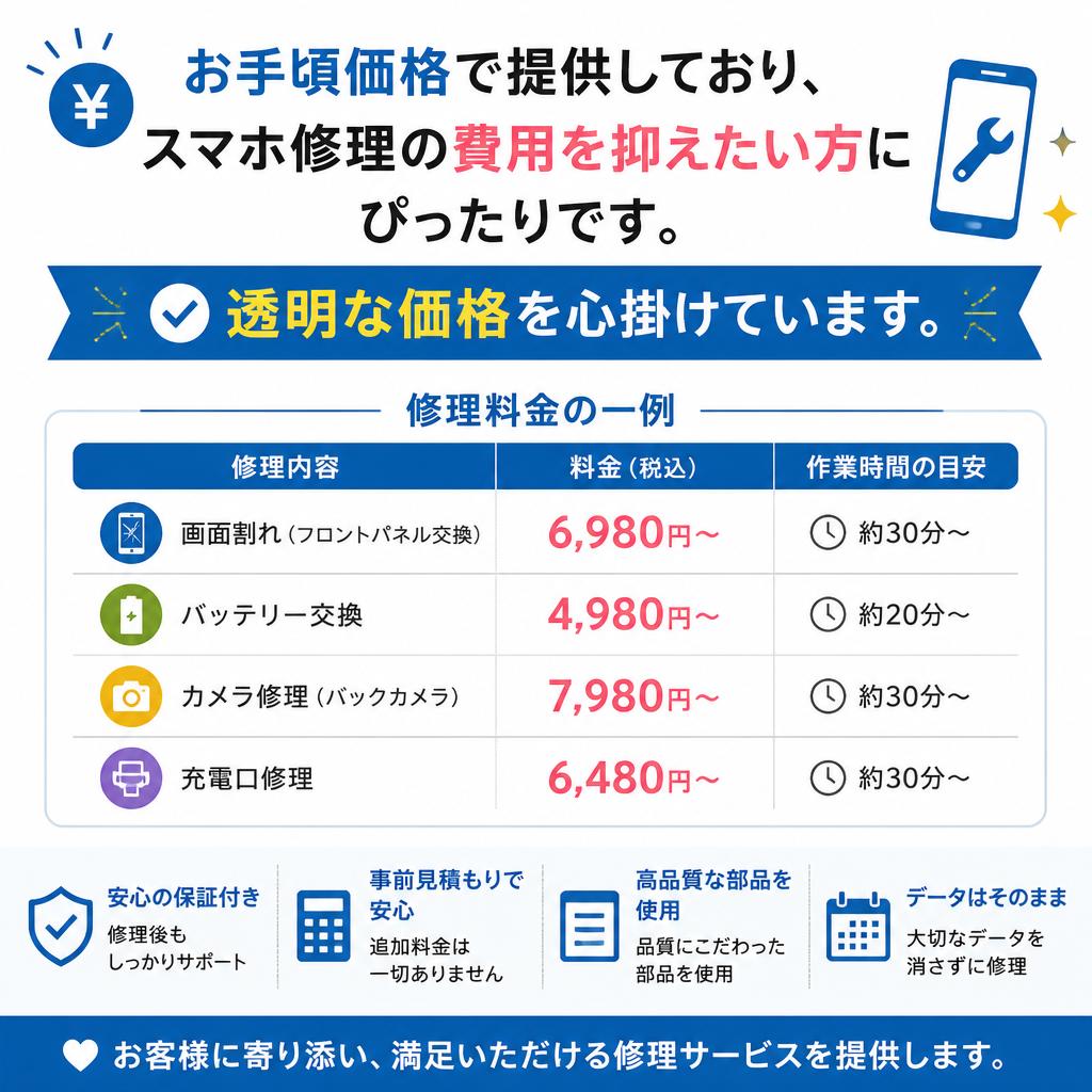 4. リーズナブルな価格設定