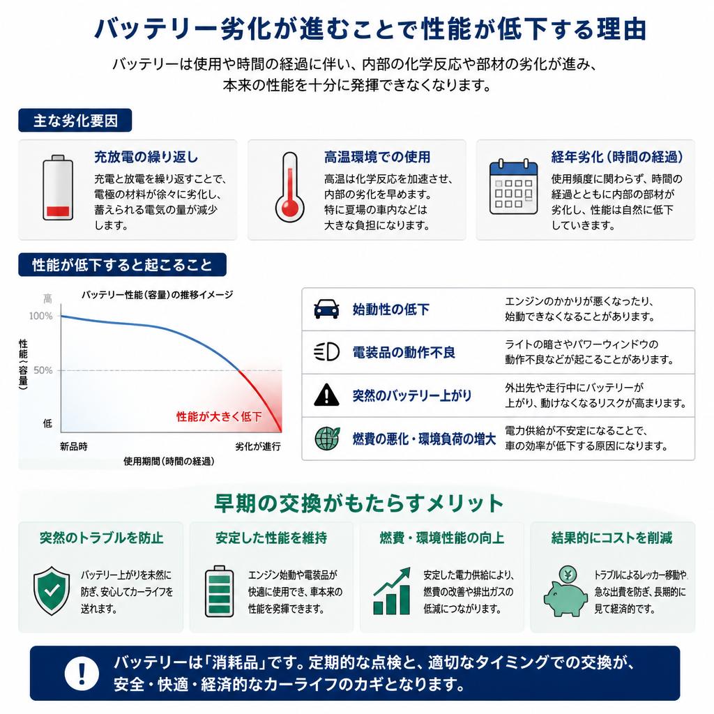 バッテリー交換の必要性