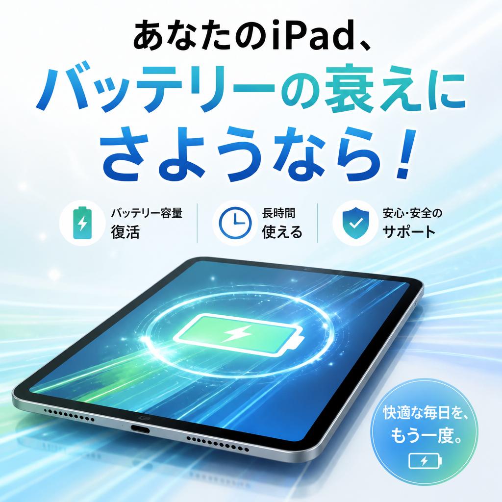 あなたのiPad、バッテリーの衰えにさようなら！