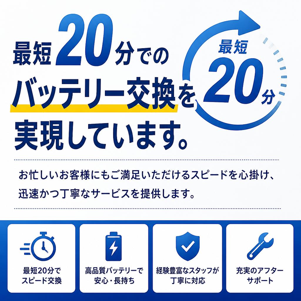 迅速な修理プロセス